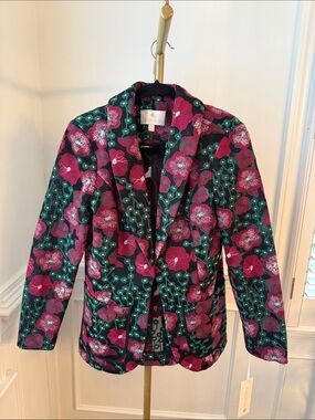 Embroidered Lace Blazer